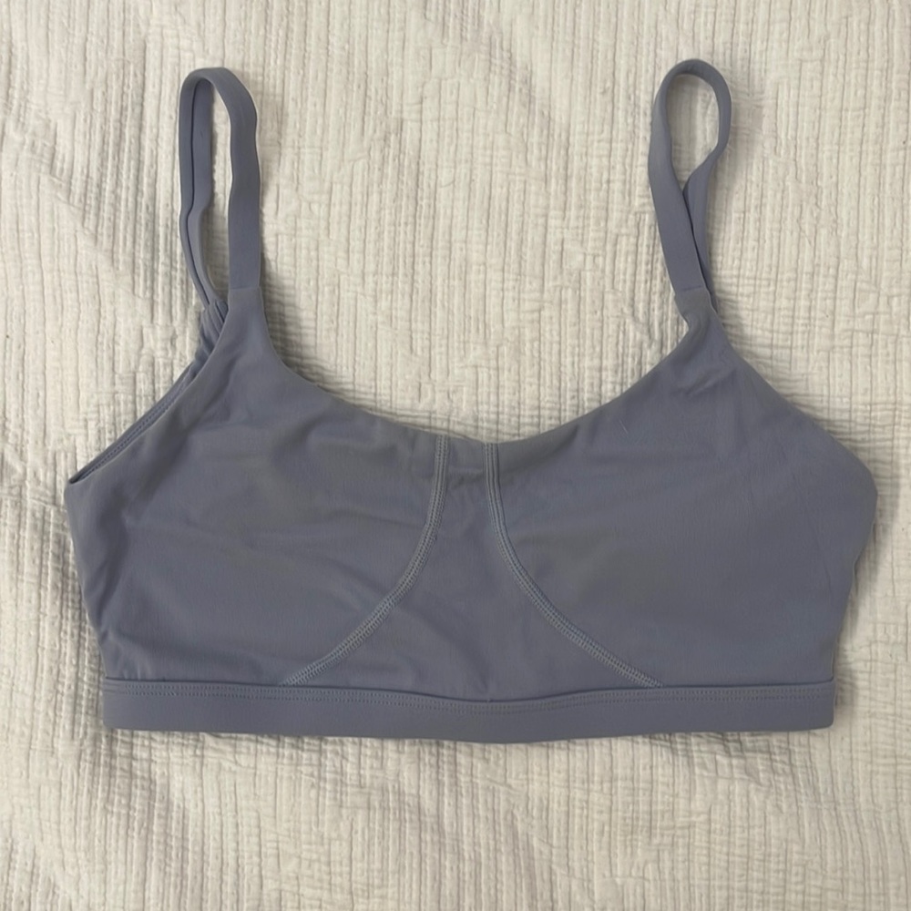 Buff Bunny small lavender/light blue sports bra